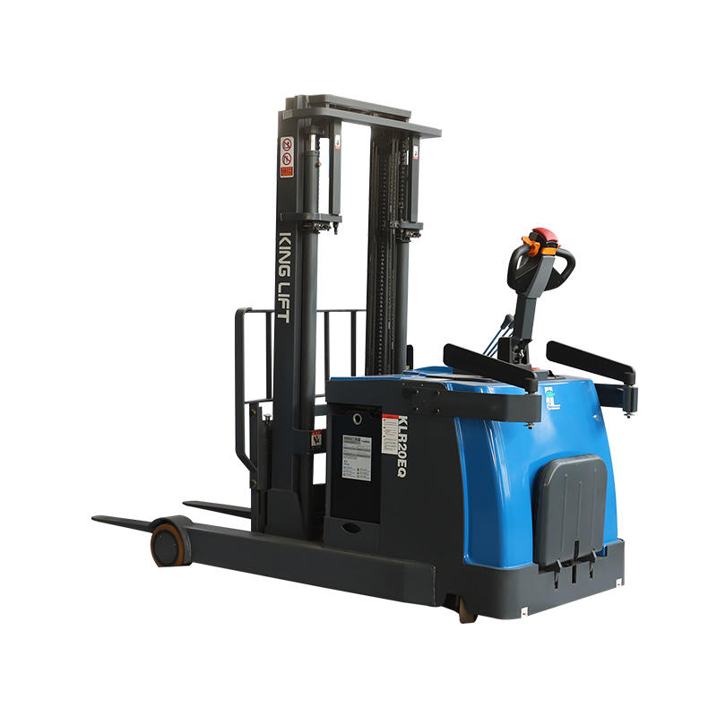 KLR-E Series 1T-2T 1.6m~6m Stand-up Electric Reach Forklift with PLATFORM