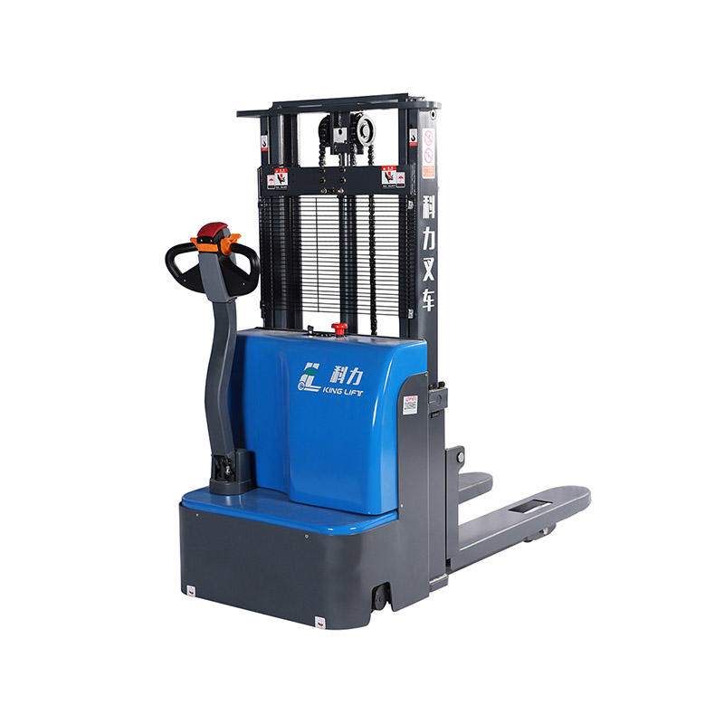 KLD-DS Series 2T 1.6m-3m walkie Electric Stacker Usable for single-faced Pallet only